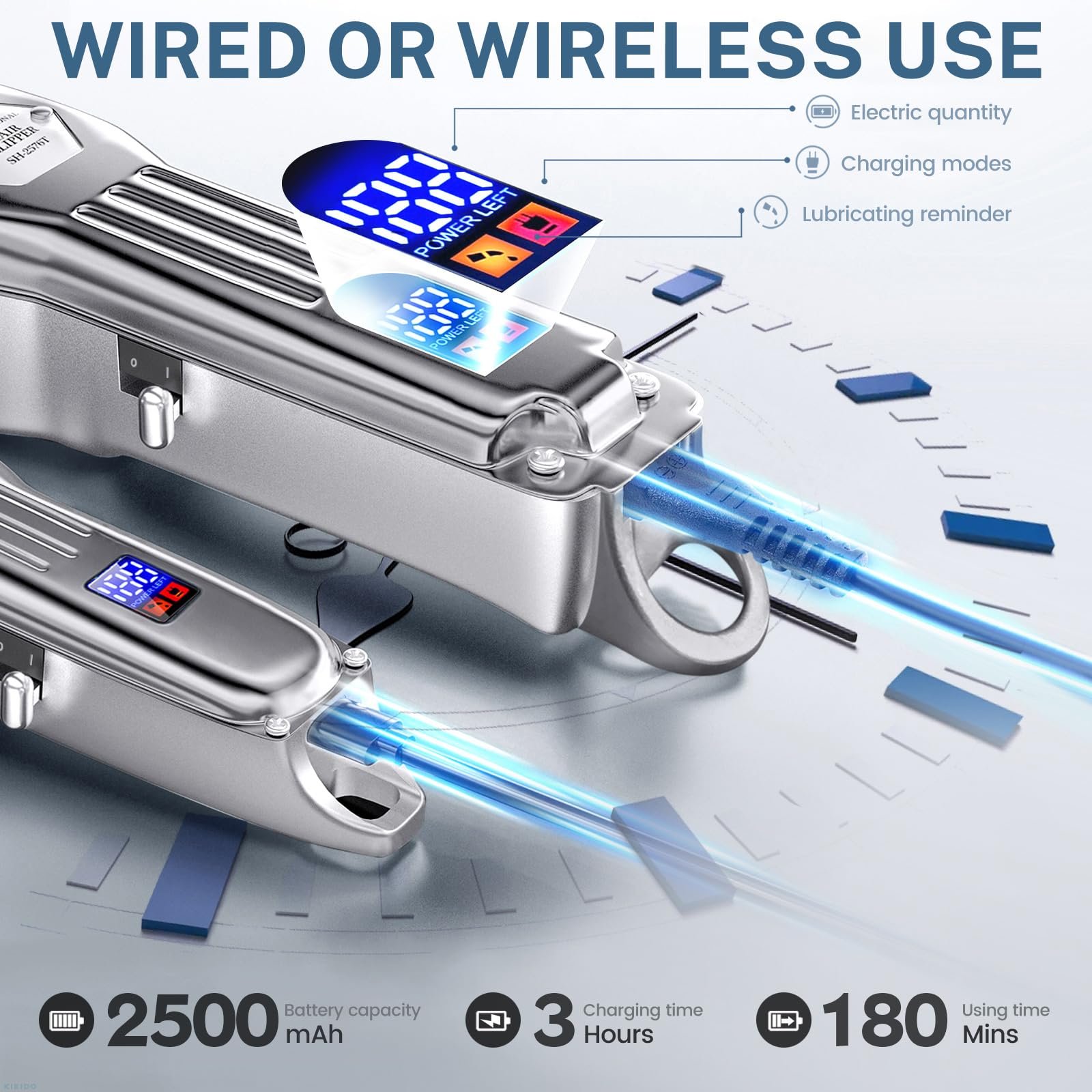 71iY100hUL.jpg KIKIDO Cordless Hair Clippers - Image 4