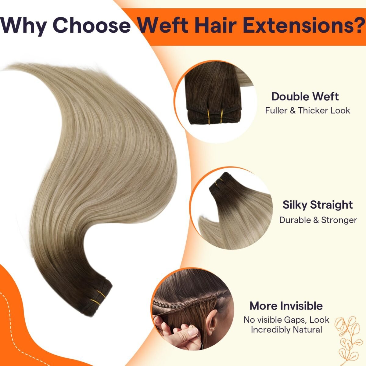 Full Shine Remy Weft Hair Extensions - Image 2