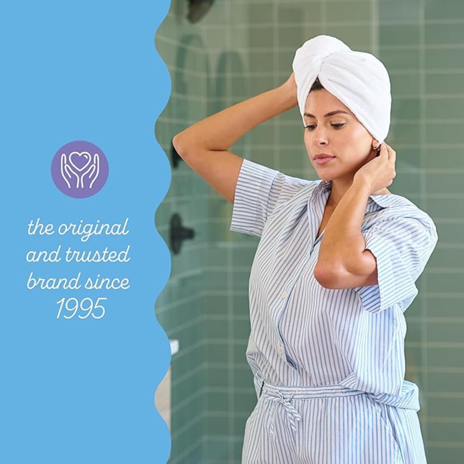 71jrnIzCxL.jpg Turbie Twist Microfiber Hair Towel - Image 6