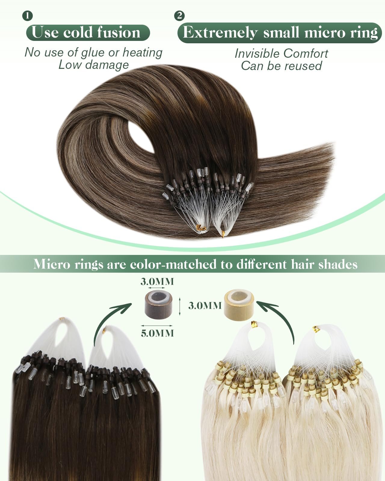 71lFrw372jL.jpg Micro Loop Hair Extensions - Image 3