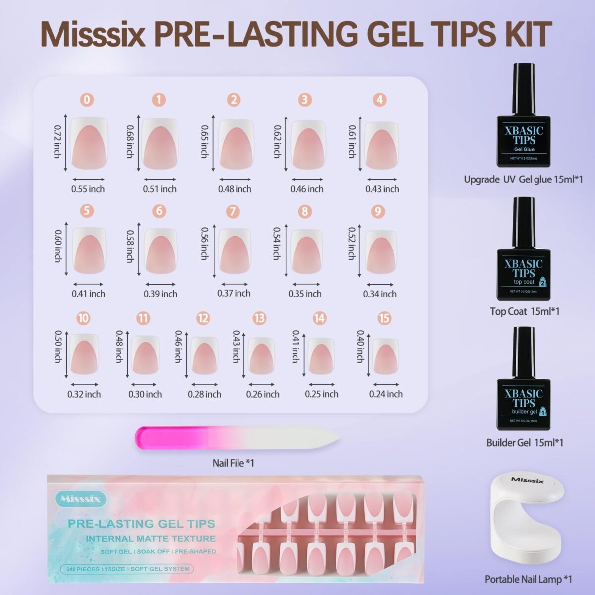 Misssix Gel French Tip Nails - Image 4