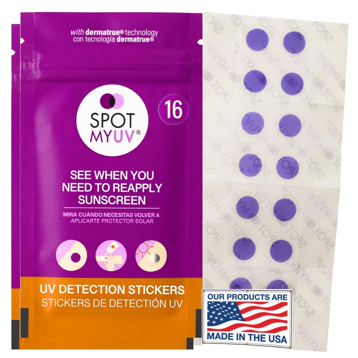 SpotMyUV Sunscreen UV Detection Stickers - Image 1