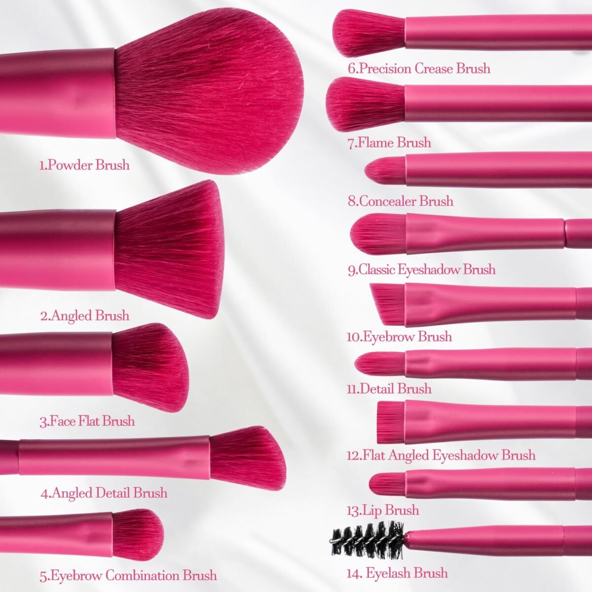 BS-MALL Makeup Brush Set with LED Mirror - Image 5