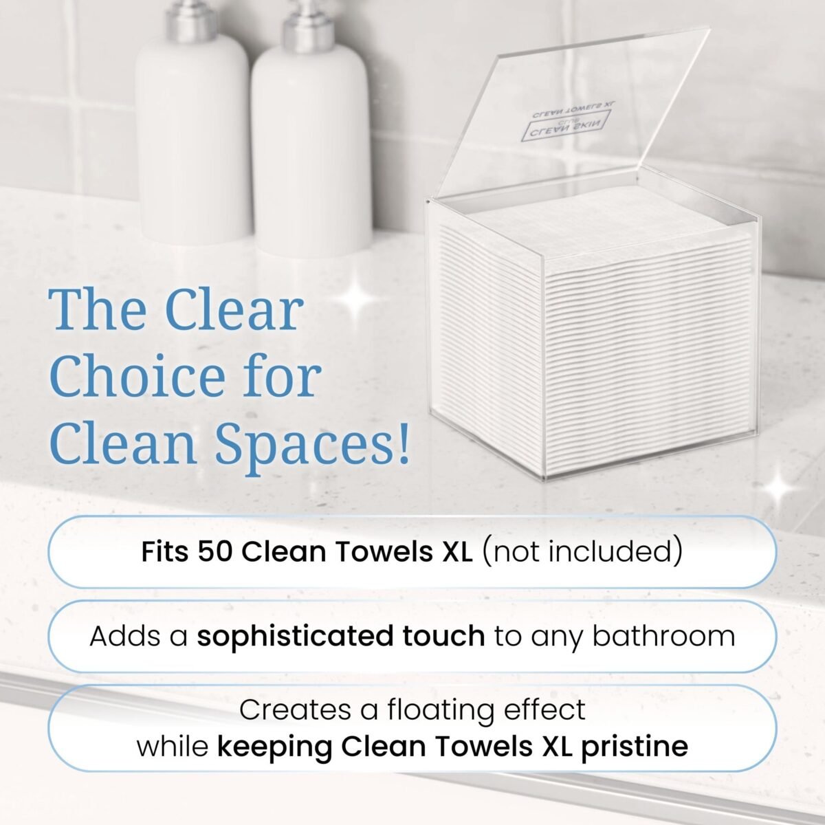 Transparent Acrylic Towel Container - Image 2