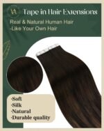 Ugeat Human Hair Ombre Tape Extensions - Image 2