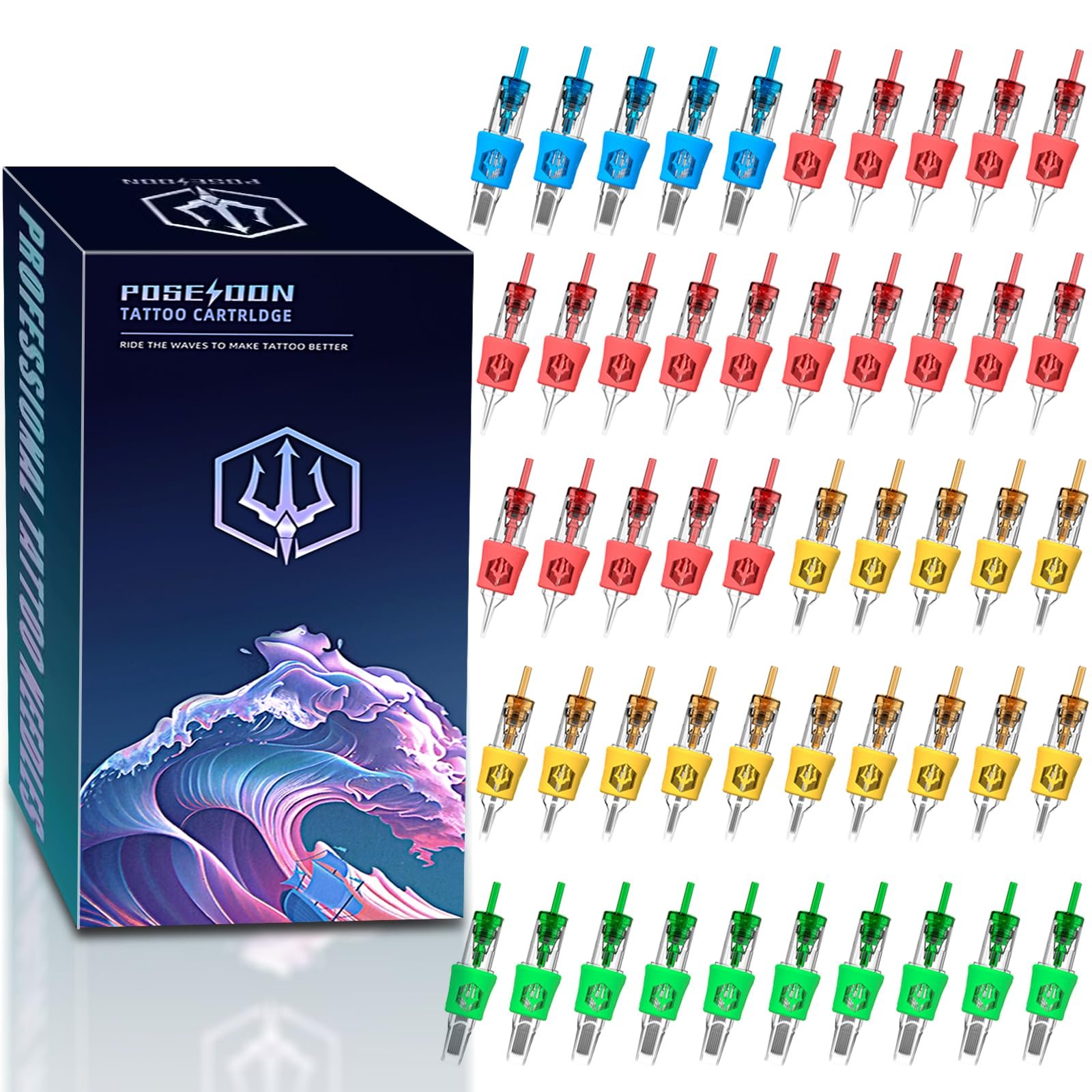 Version 1.0.0 Poseidon Tattoo Cartridge Needles - Image 1