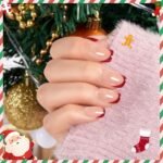 Modelones Red Chrome Nails