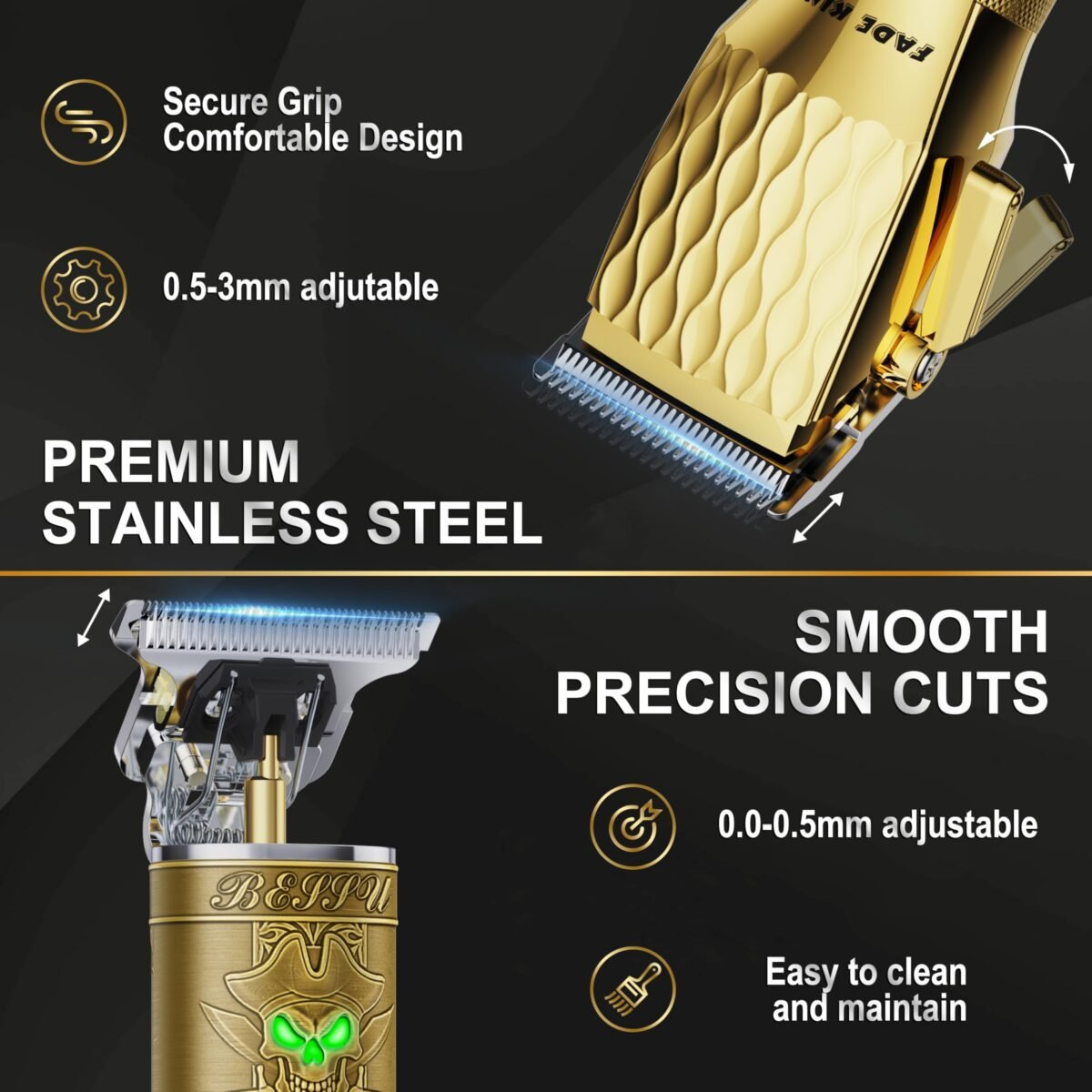 Fadeking Professional Hair Clippers - Image 2