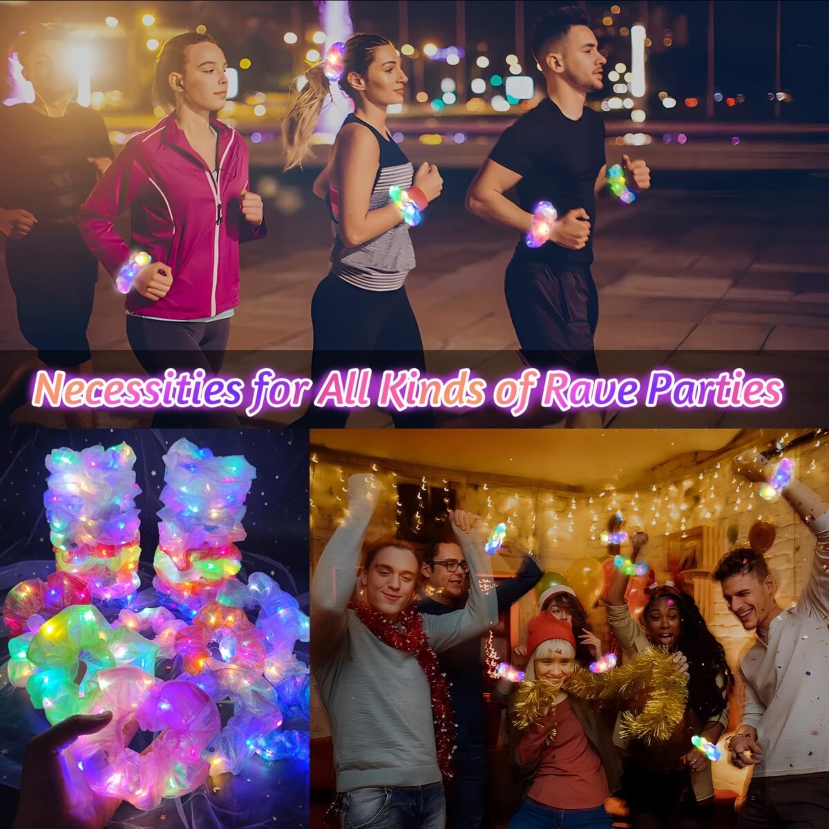 LED Light Up Scrunchies - Image 2