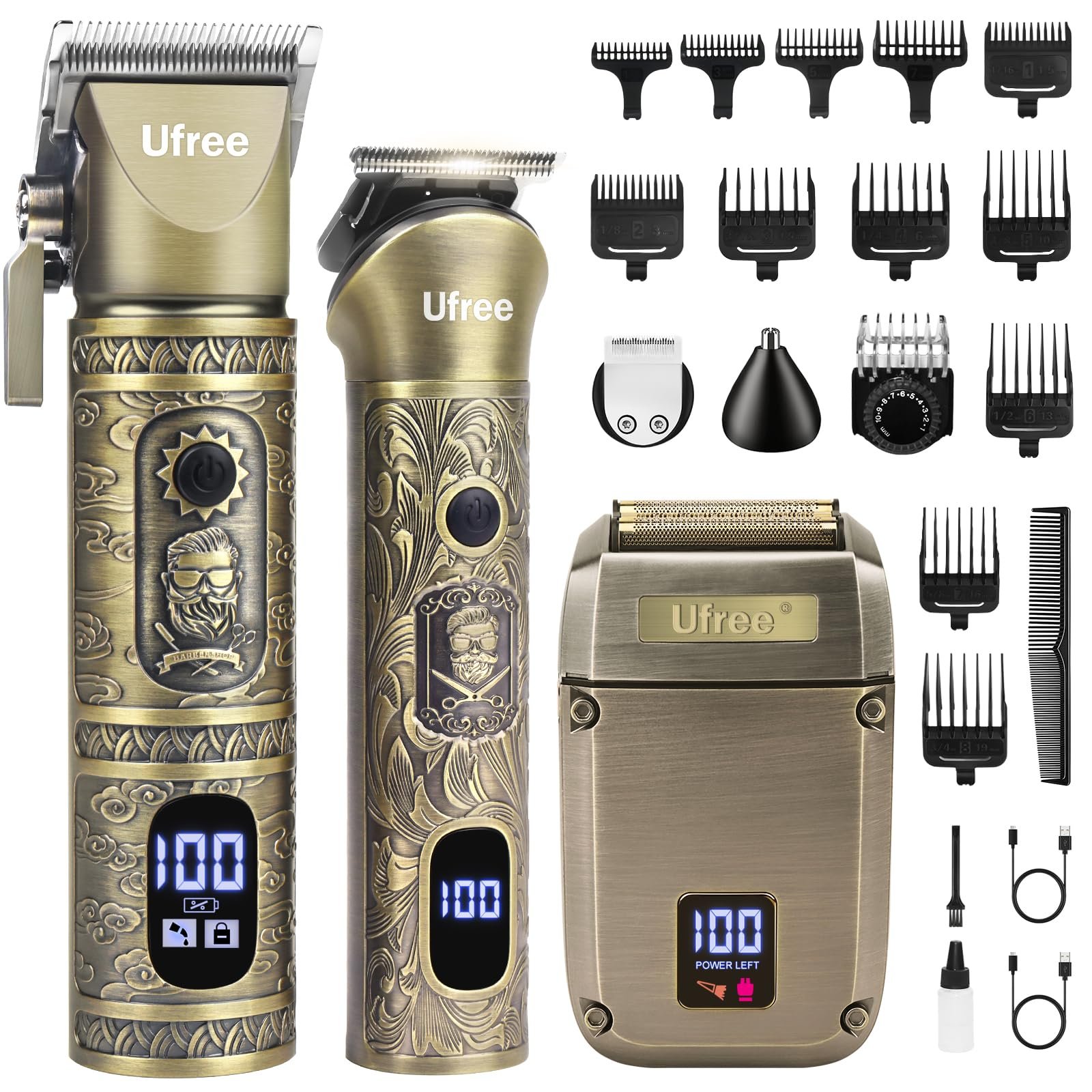 81CcxhTNwzL.jpg Ufree Beard Trimmer Kit - Image 1