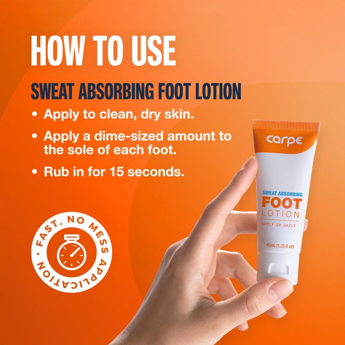 Carpe Sweat Absorbing Foot Lotion - Image 4
