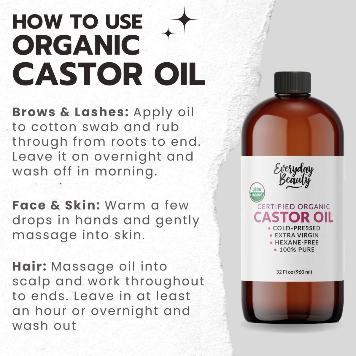 Organic Castor Oil for Hair - Image 3