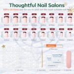 Modelones Red Chrome Nails - Image 3