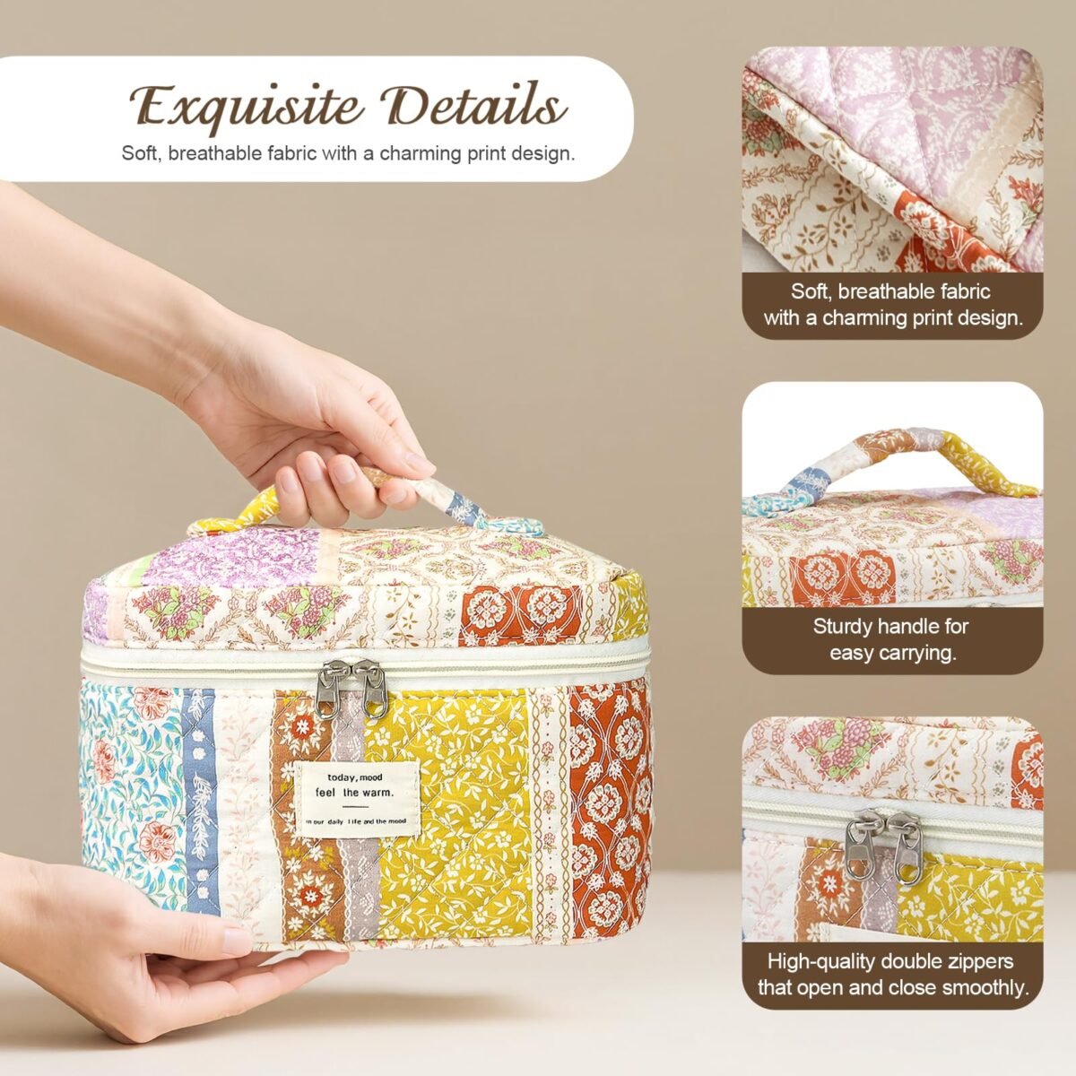 Givurao Cotton Makeup Bag Set - Image 3