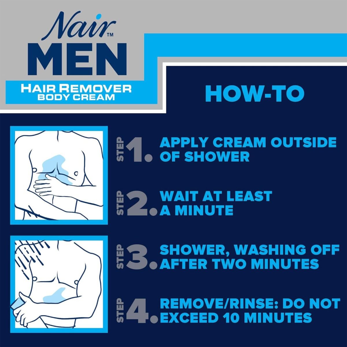 Nair Men Body Hair Removal Cream - Image 4
