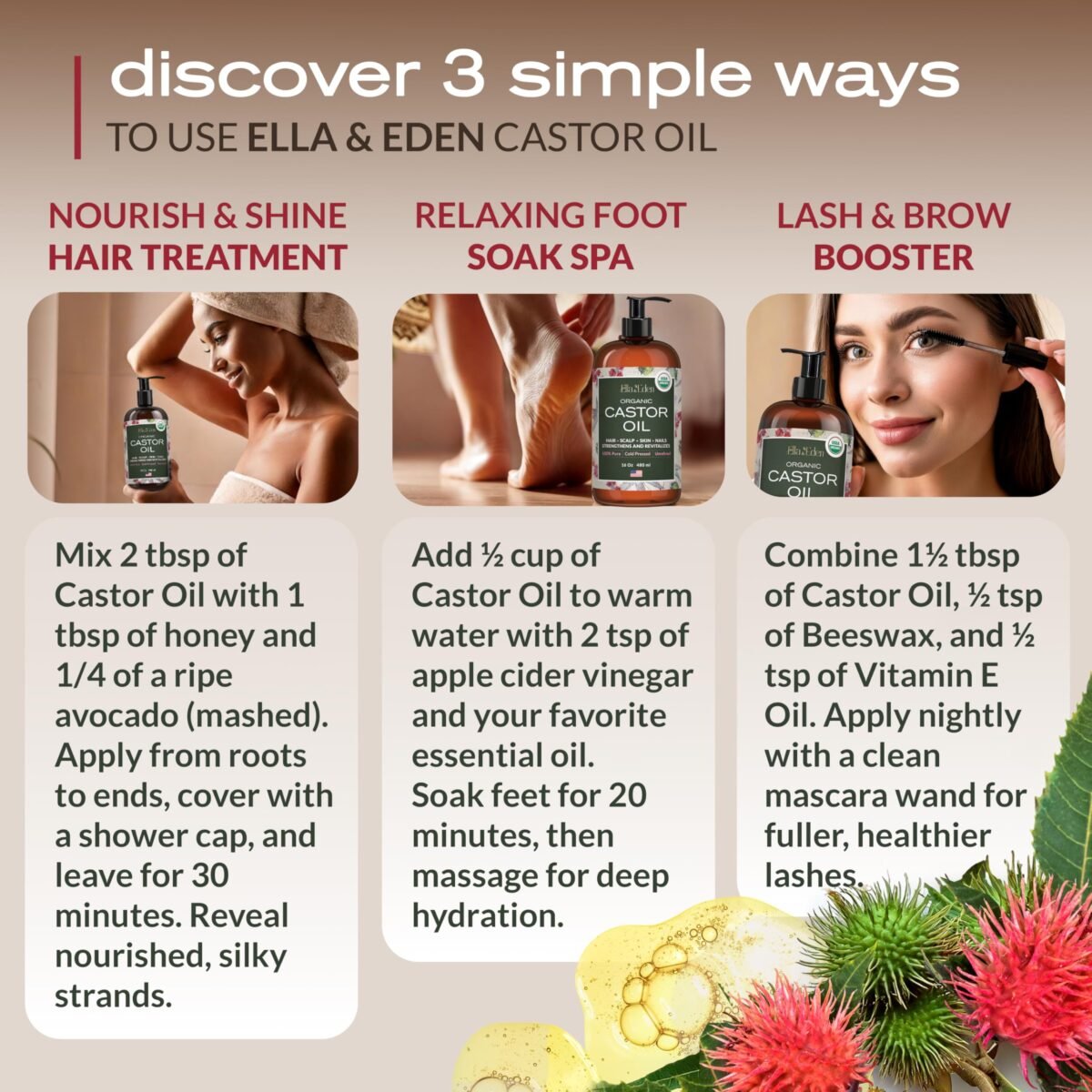 Ella & Eden Organic Castor Oil - Image 4