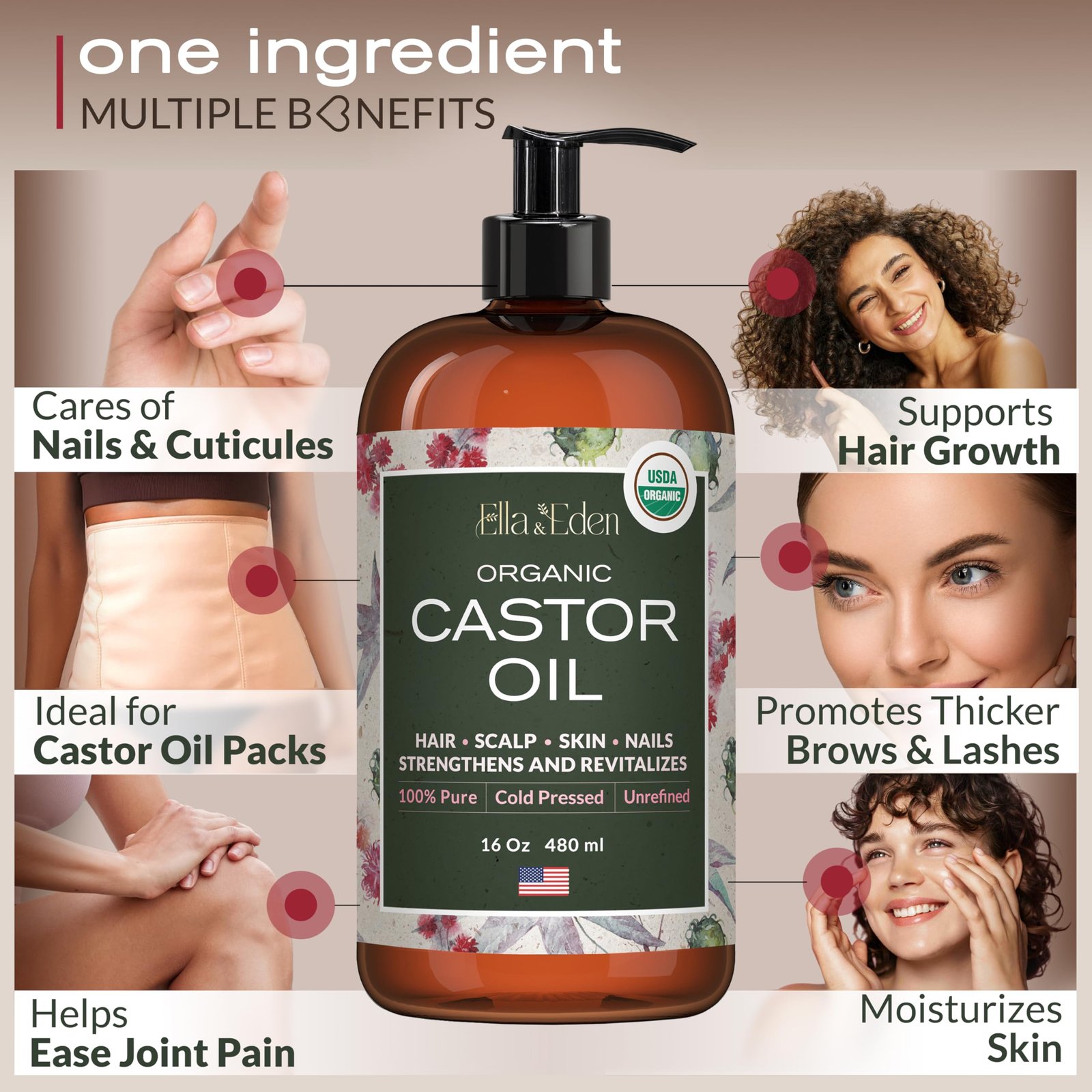 Version 1.0.0 Ella & Eden Organic Castor Oil - Image 3
