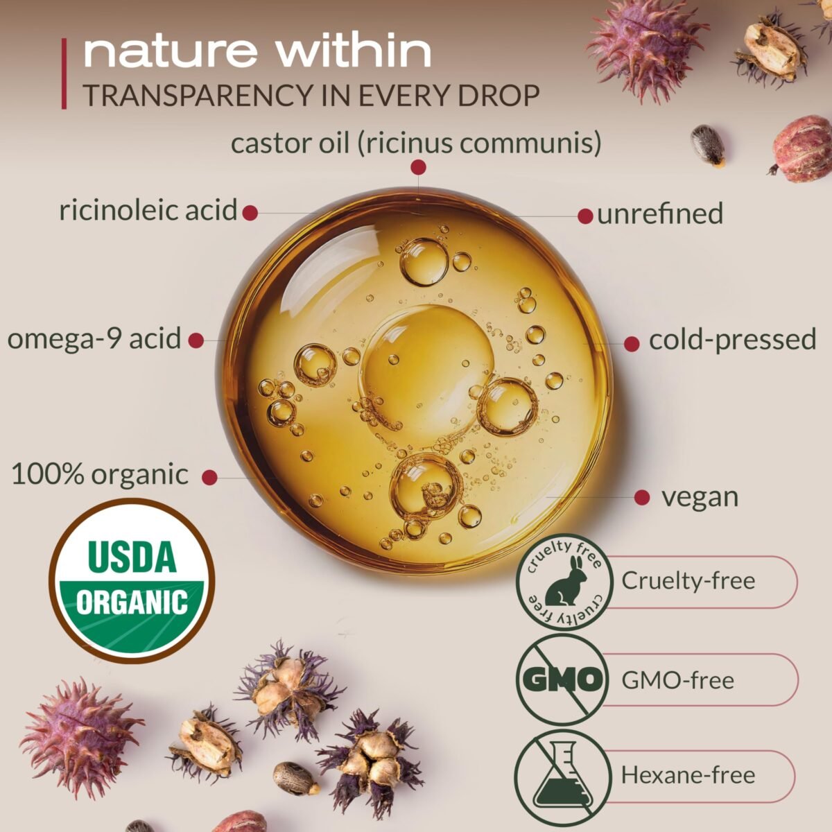 Ella & Eden Organic Castor Oil - Image 2