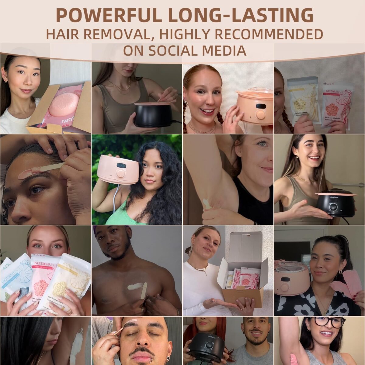 KOTAMU Hair Removal Waxing Kit - Image 9