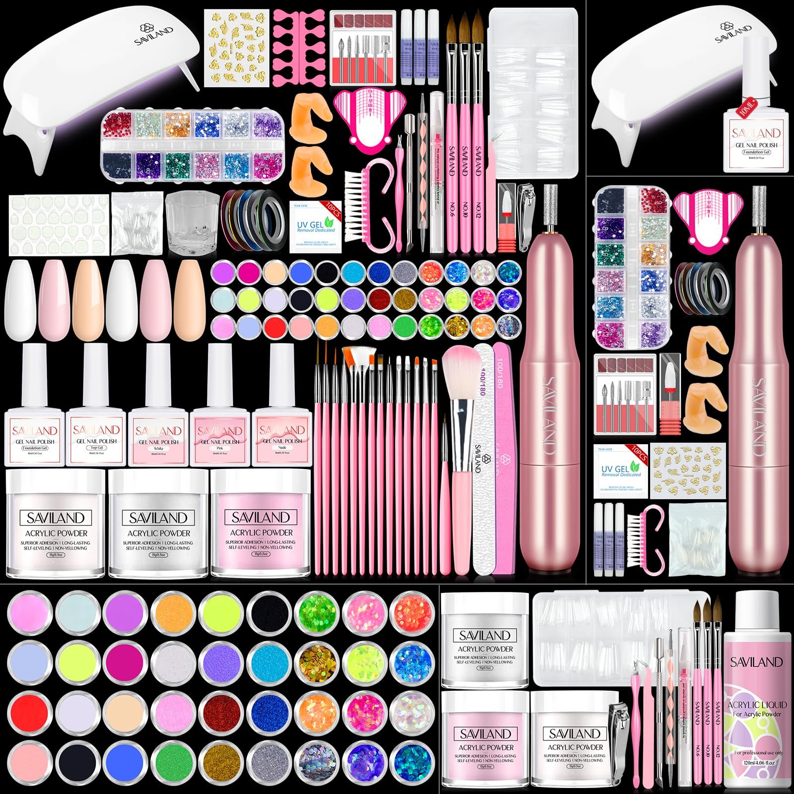 81pyfkmOMmL.jpg Professional Acrylic Nail Kit - Image 1