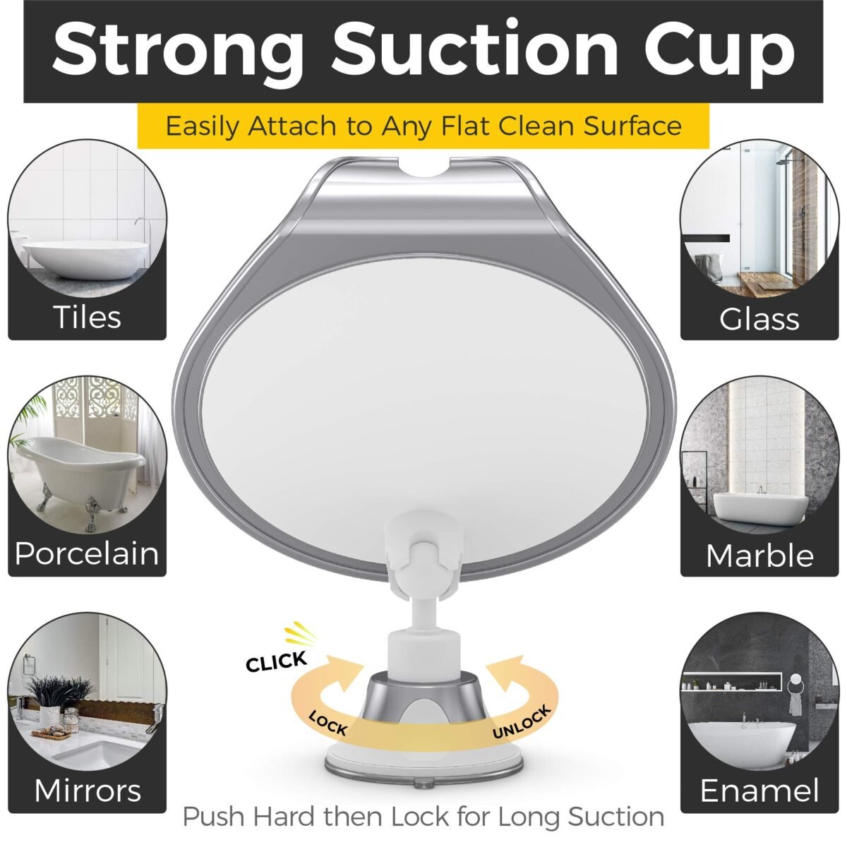 HONEYBULL Fogless Shower Mirror - Image 4