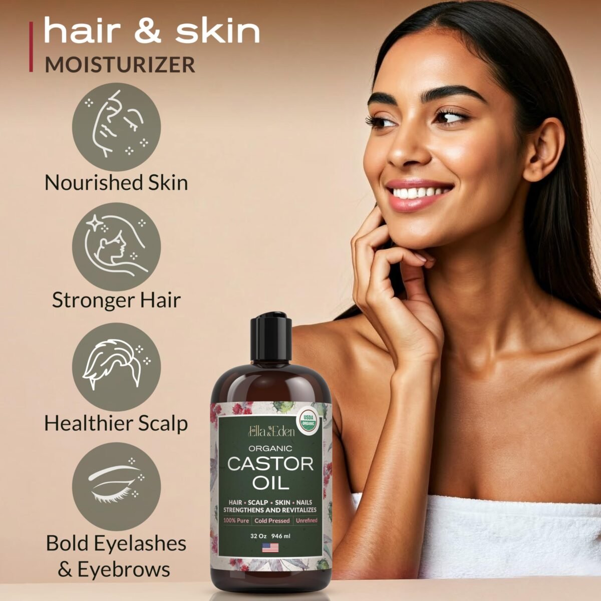 Ella & Eden Organic Castor Oil - Image 5