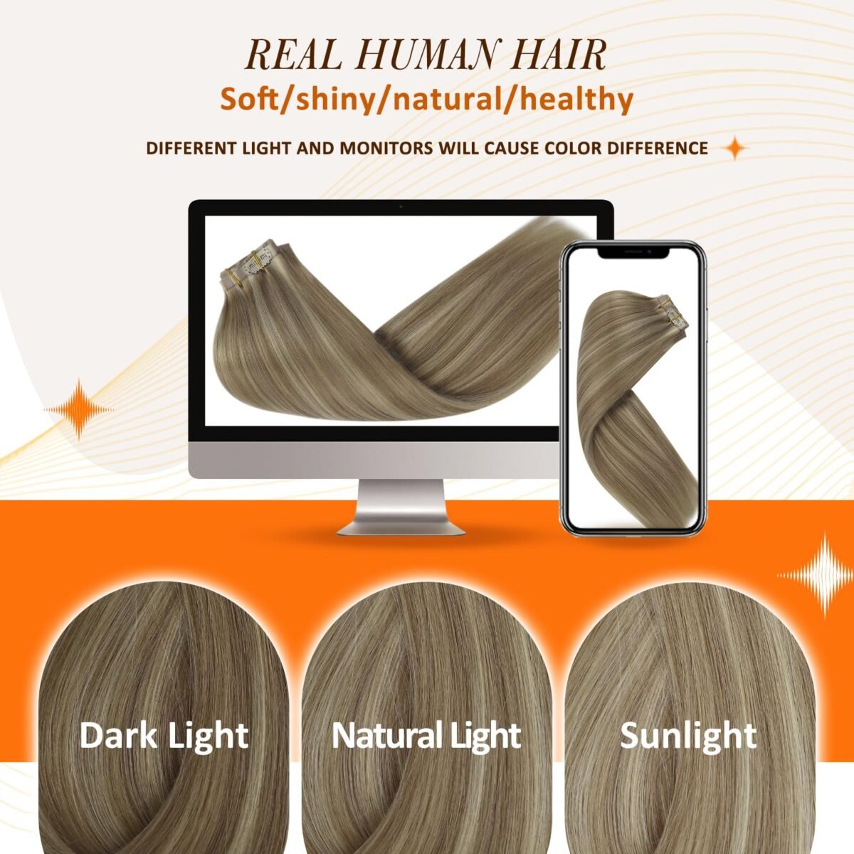 Full Shine Seamless Clip-In Extensions - Image 5