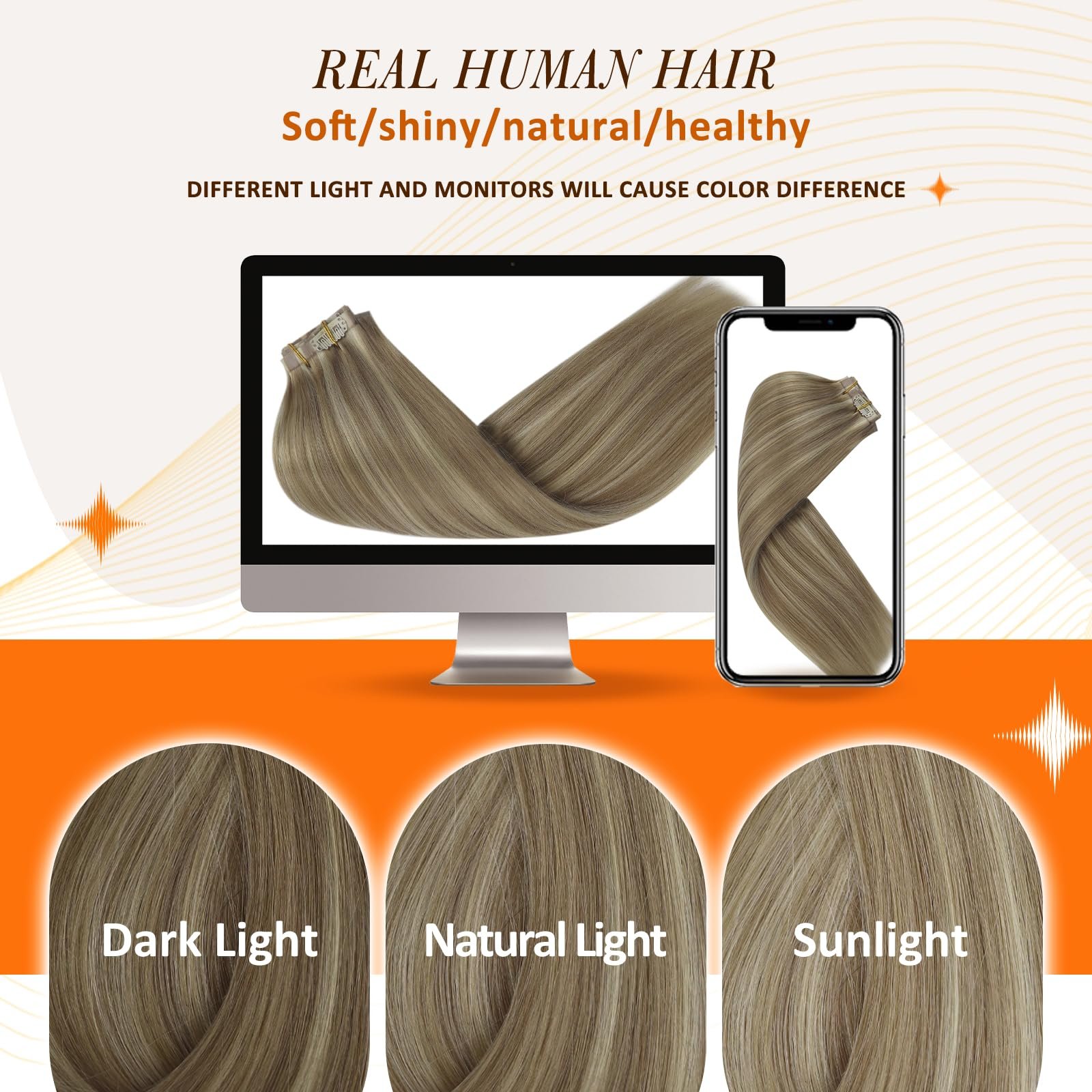 81uLGSeBIKL.jpg Full Shine Seamless Clip-In Extensions - Image 5