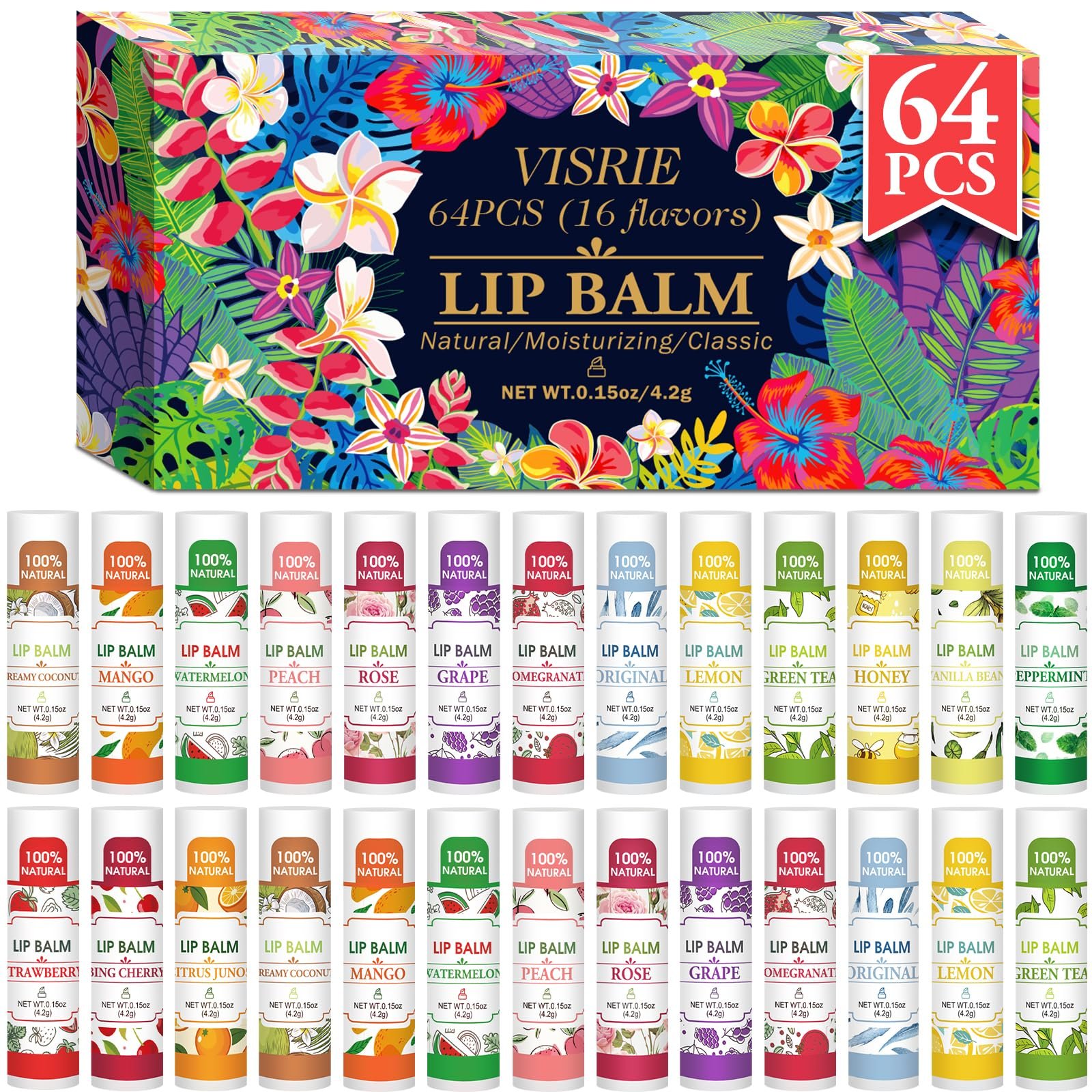 81vvwIKNkbL.jpg VISRIE Lip Balm Pack - Image 1