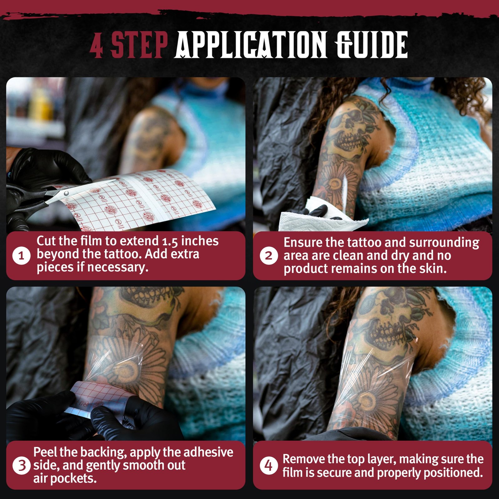 Version 1.0.0 Hustle Butter Tattoo Wrap - Image 3