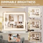 HNV Large Lighted Makeup Mirror - Image 4