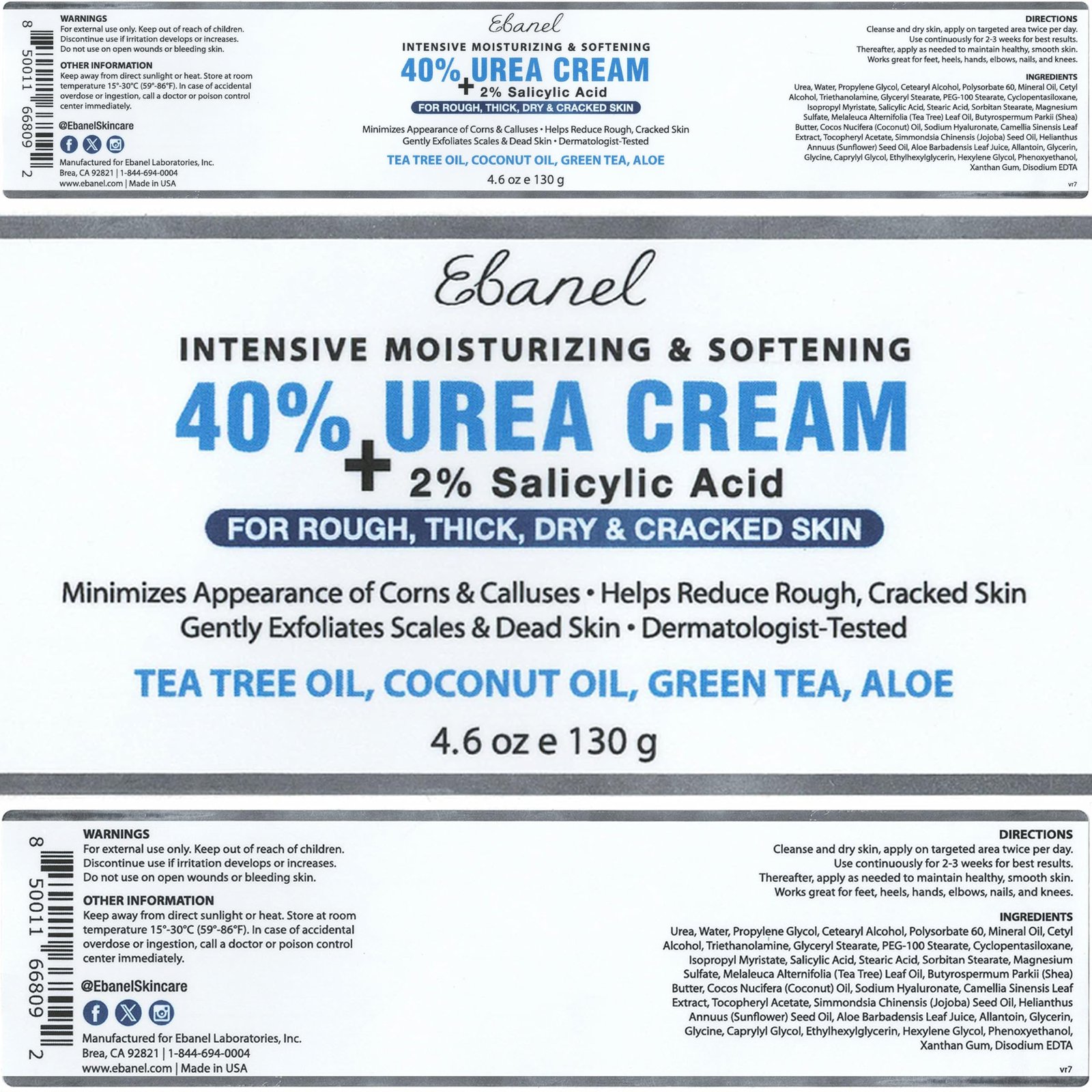 91WIwuukzL.jpg Ebanel Urea Foot Cream 40% - Image 8