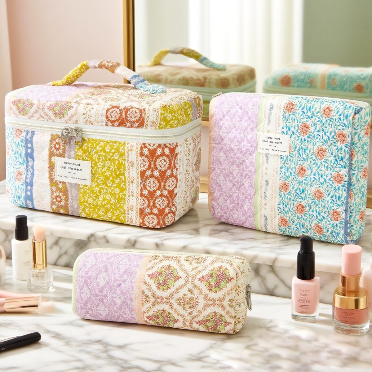 Givurao Cotton Makeup Bag Set - Image 4